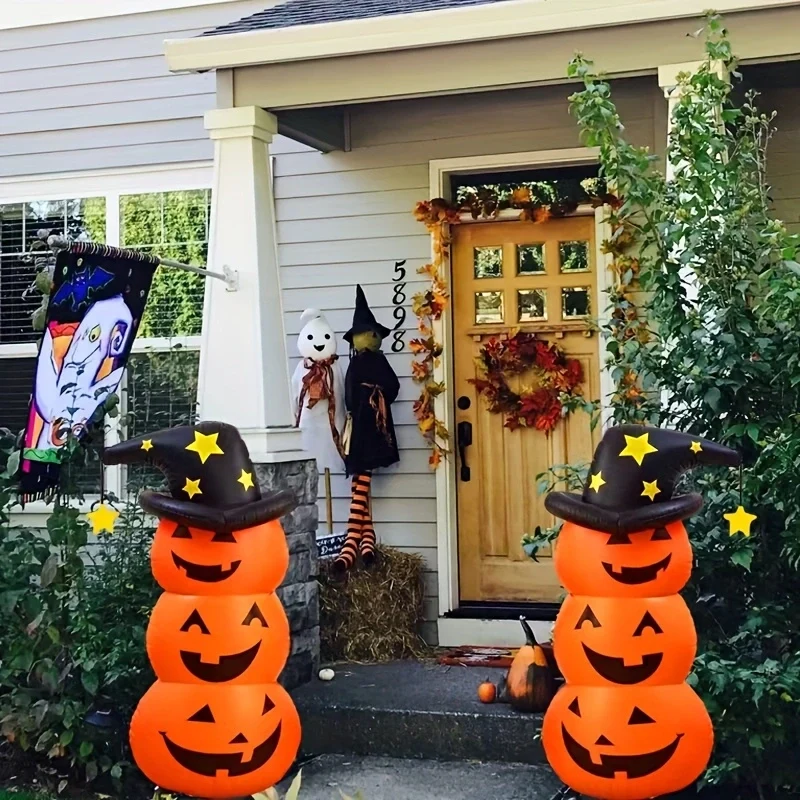 Halloween Inflatable Decoration with a Water Base and Printed Design for the Garden Party