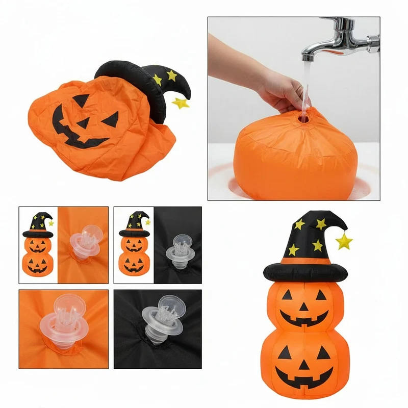 Halloween Inflatable Decoration with a Water Base and Printed Design for the Garden Party
