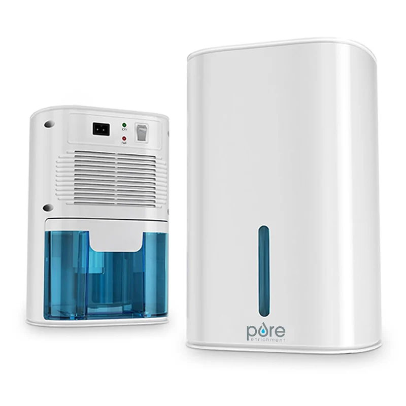 Mini Compact Air Dehumidifier and Moisture Absorber with Water Tank for Home, Small Size