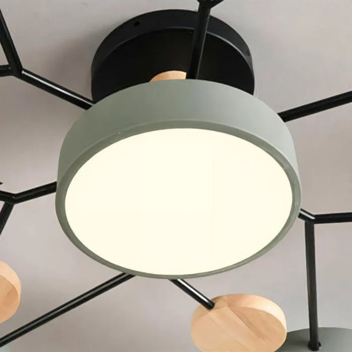 Modern Round Adjustable LED Ceiling Lamp – Flush Mount