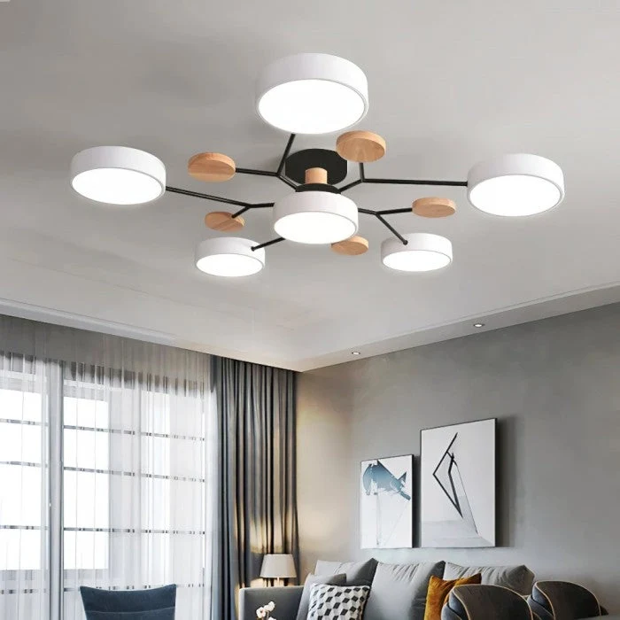 Modern Round Adjustable LED Ceiling Lamp – Flush Mount