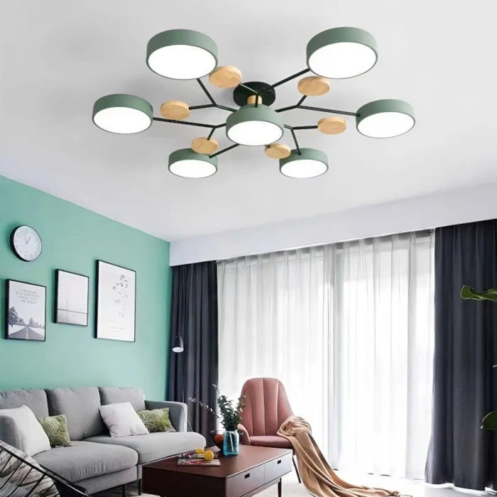 Modern Round Adjustable LED Ceiling Lamp – Flush Mount
