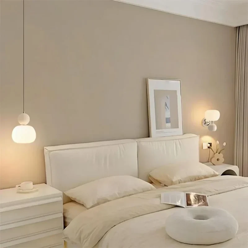 Elegant Art Deco Style Pendant Lamp with Cream Ceiling Shade