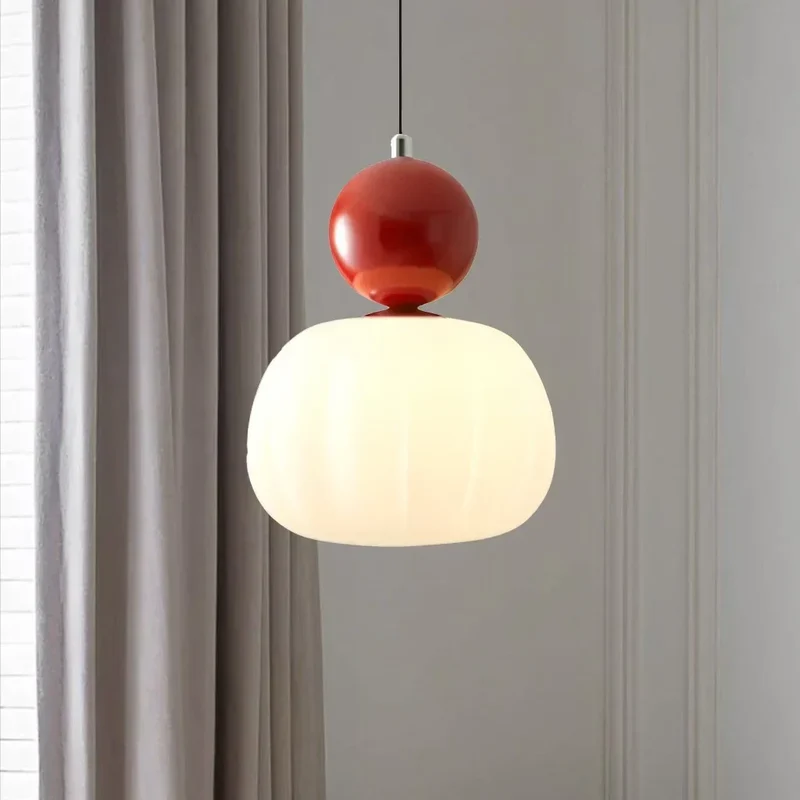 Elegant Art Deco Style Pendant Lamp with Cream Ceiling Shade