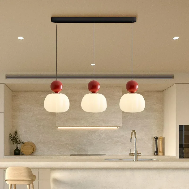 Elegant Art Deco Style Pendant Lamp with Cream Ceiling Shade