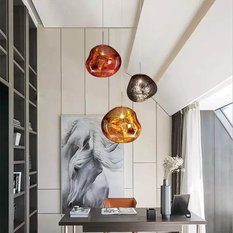Pendant Lamp with Melted Glass Effect – Modern Artistic