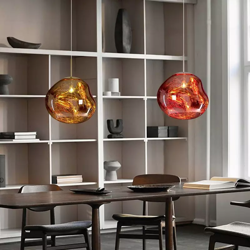 Pendant Lamp with Melted Glass Effect – Modern Artistic