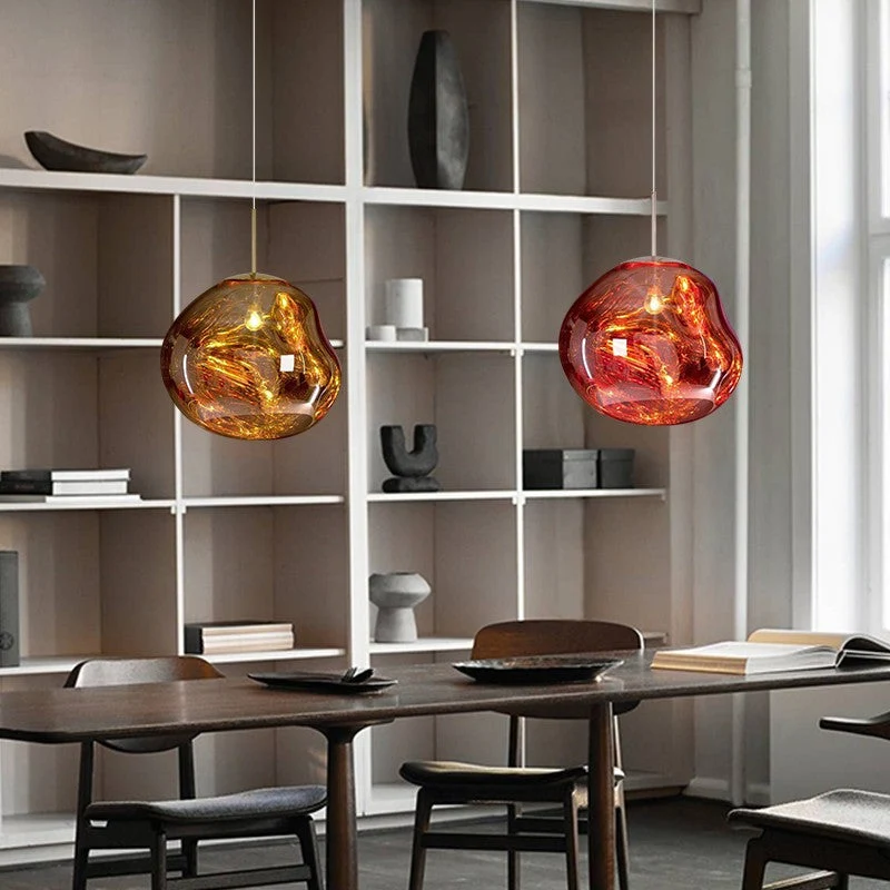 Pendant Lamp with Melted Glass Effect – Modern Artistic