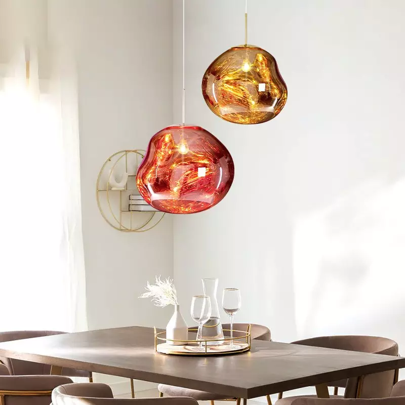 Pendant Lamp with Melted Glass Effect – Modern Artistic