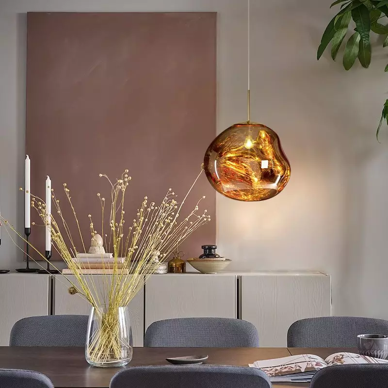 Pendant Lamp with Melted Glass Effect – Modern Artistic