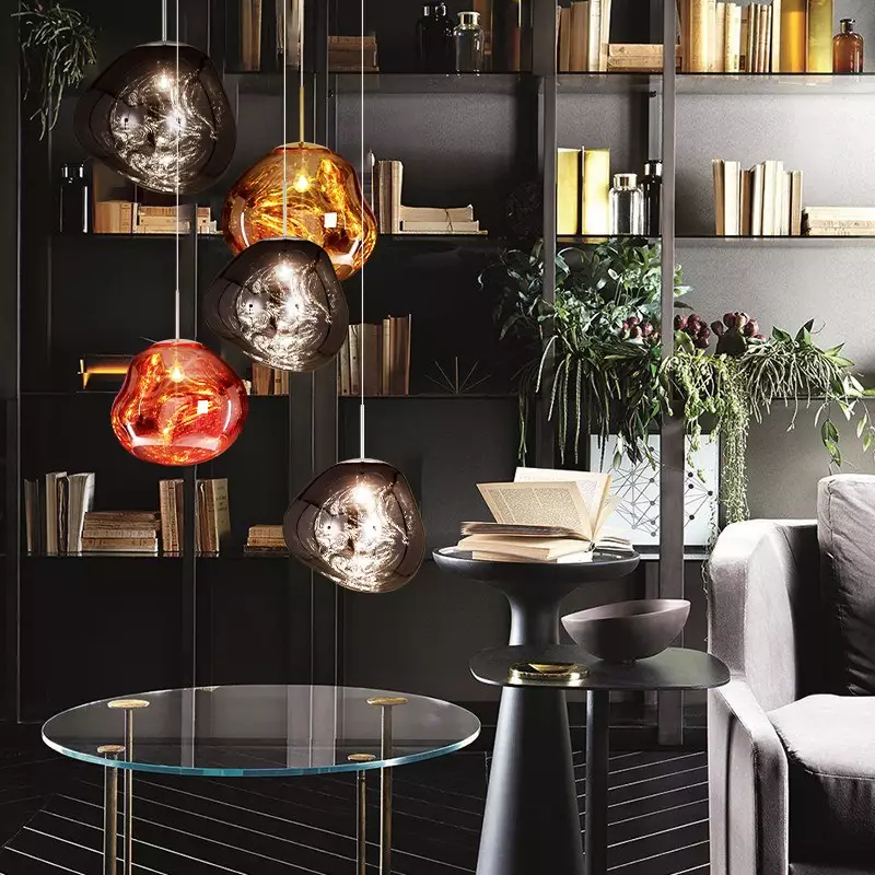 Pendant Lamp with Melted Glass Effect – Modern Artistic