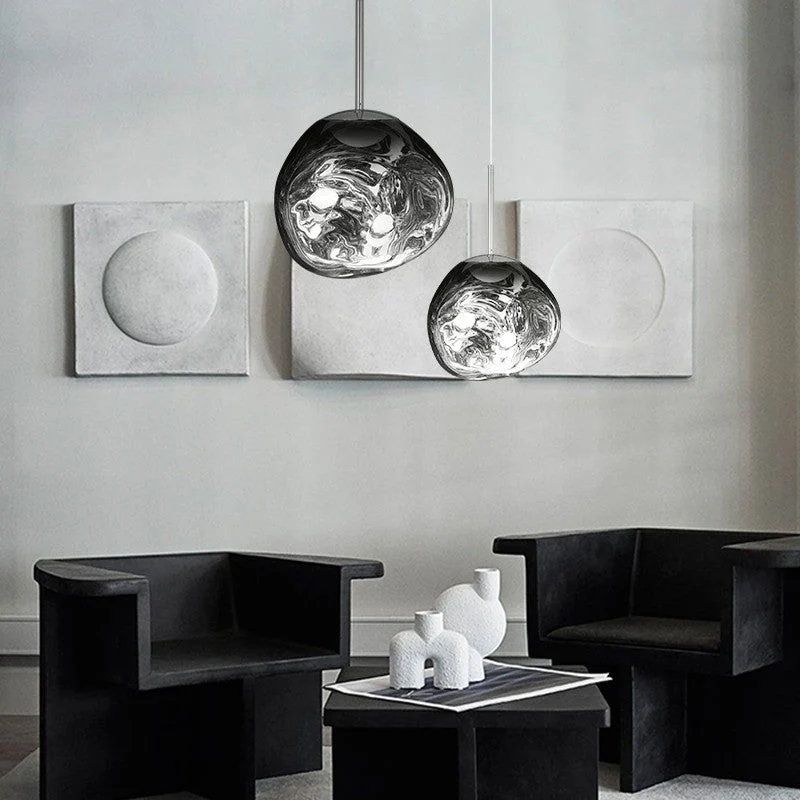 Pendant Lamp with Melted Glass Effect – Modern Artistic