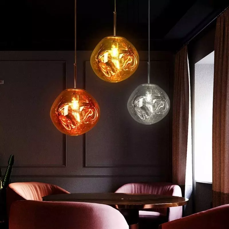 Pendant Lamp with Melted Glass Effect – Modern Artistic