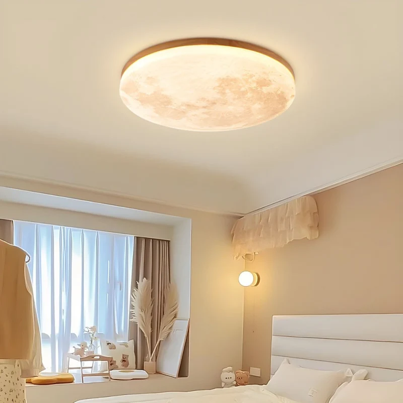 Moonlamp LED Ceiling Lamp – Minimalist Round with Warm Light