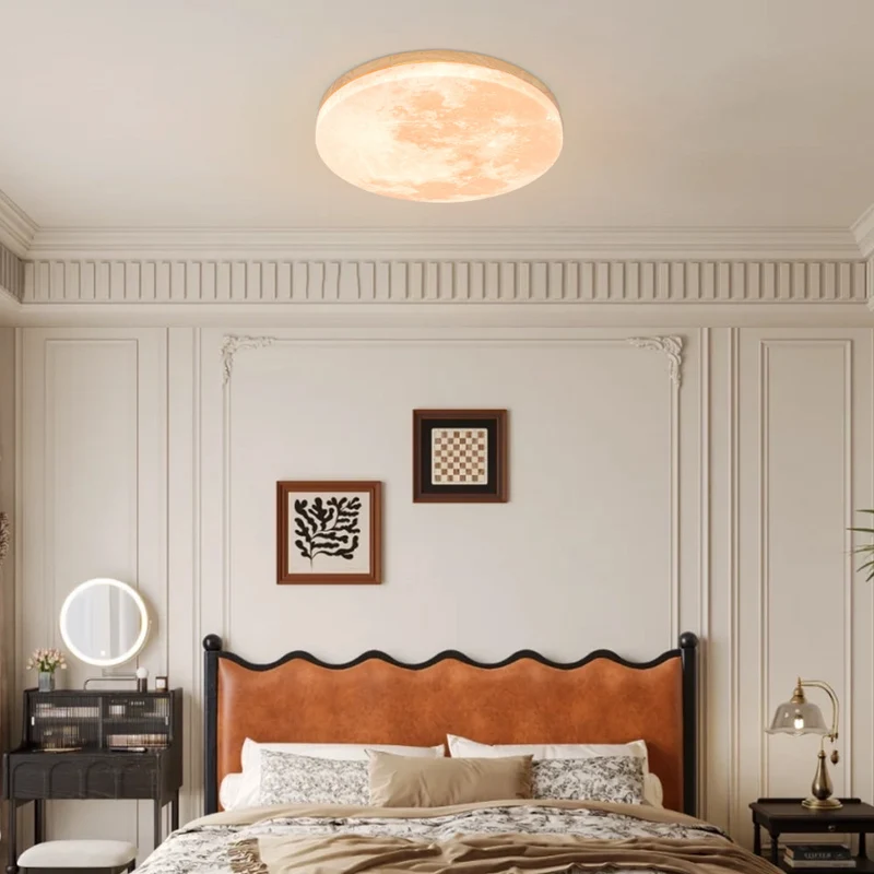 Moonlamp LED Ceiling Lamp – Minimalist Round with Warm Light