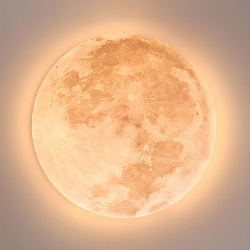 Moonlamp LED Ceiling Lamp – Minimalist Round with Warm Light
