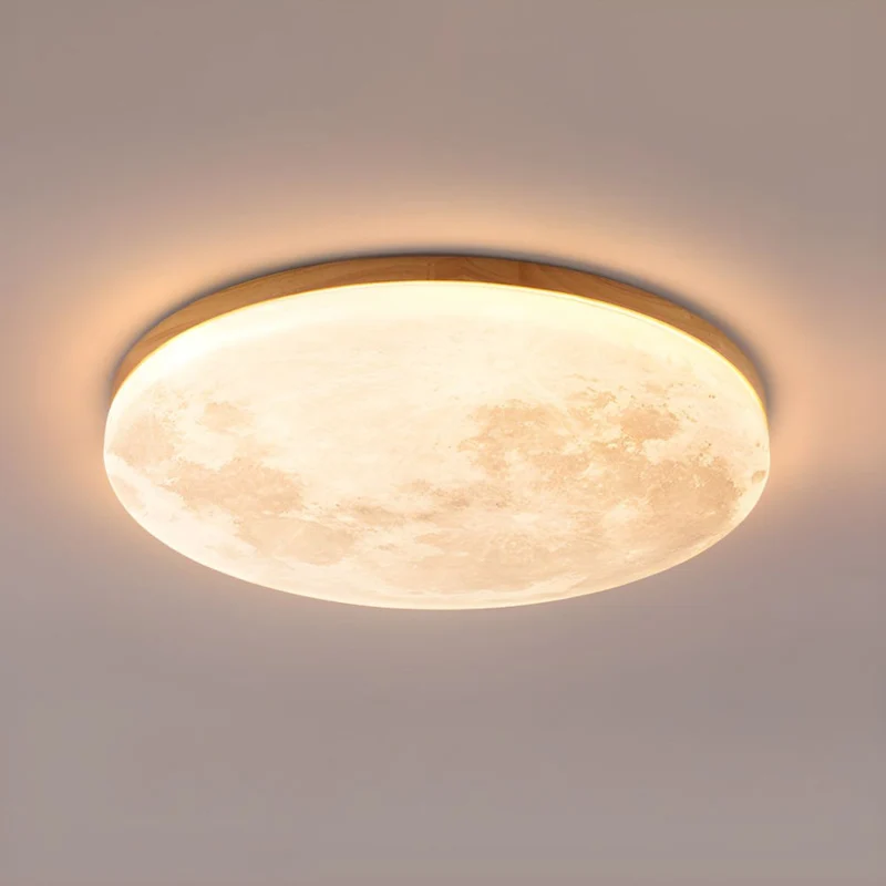 Moonlamp LED Ceiling Lamp – Minimalist Round with Warm Light