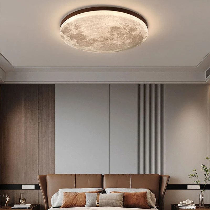 Moonlamp LED Ceiling Lamp – Minimalist Round with Warm Light