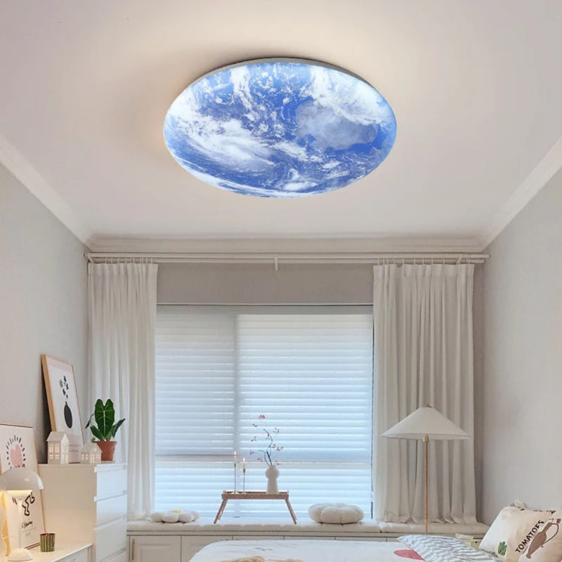 Moonlamp LED Ceiling Lamp – Minimalist Round with Warm Light