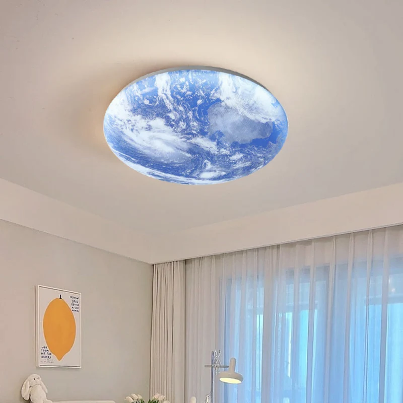 Moonlamp LED Ceiling Lamp – Minimalist Round with Warm Light