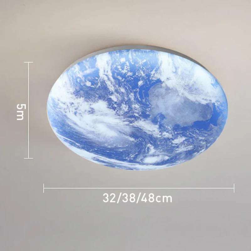 Moonlamp LED Ceiling Lamp – Minimalist Round with Warm Light