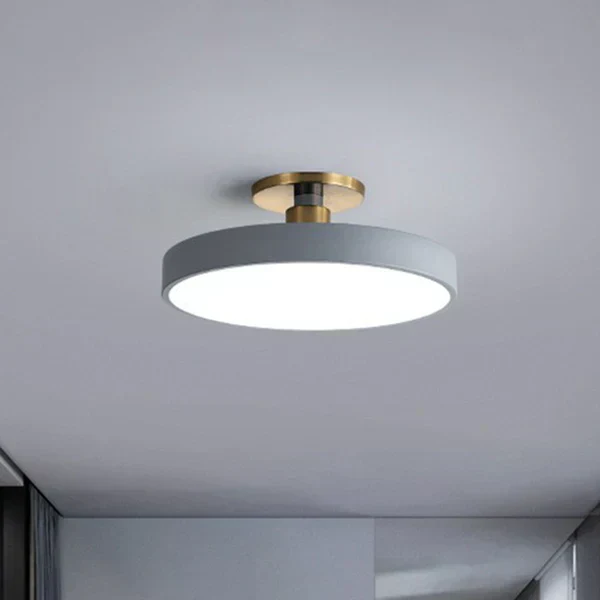 Warm Round LED Ceiling Lamp – Modern Lighting for Living Room and Bedroom