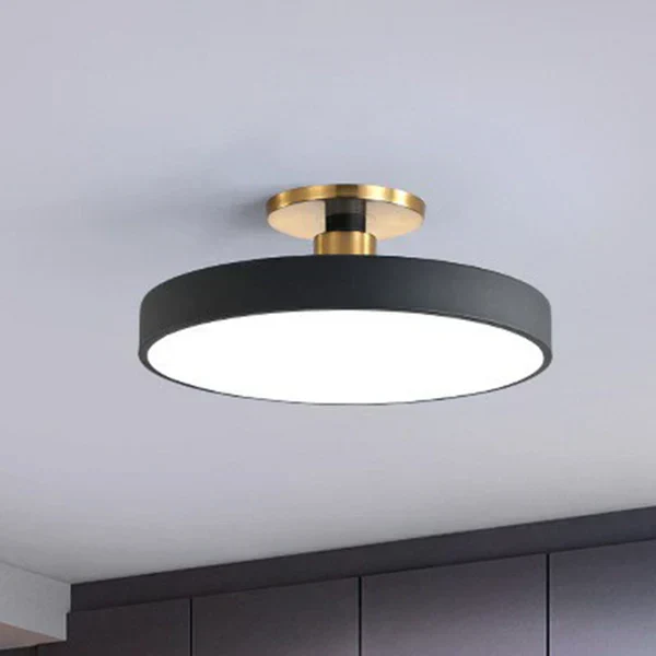 Warm Round LED Ceiling Lamp – Modern Lighting for Living Room and Bedroom