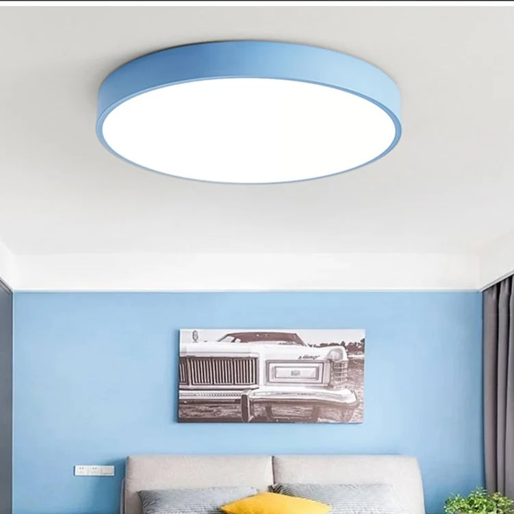 Modern Round LED Ceiling Lamp – For Living Room, Bedroom, and Dining Room