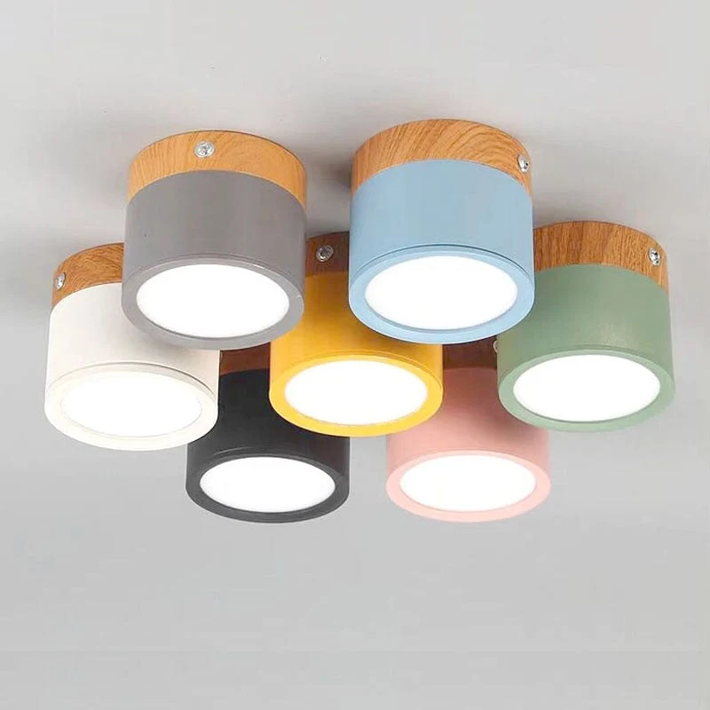 Modern Cylindrical LED Ceiling Flush Mount Lamp