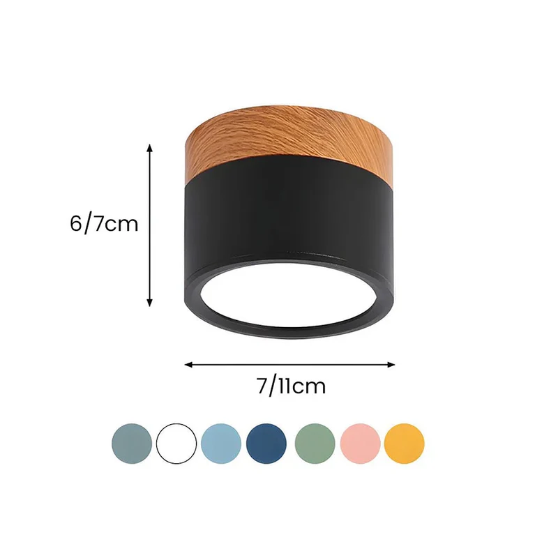 Modern Cylindrical LED Ceiling Flush Mount Lamp