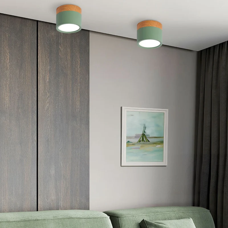 Modern Cylindrical LED Ceiling Flush Mount Lamp