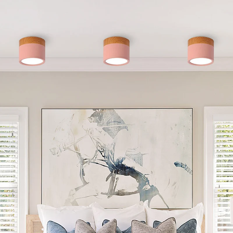 Modern Cylindrical LED Ceiling Flush Mount Lamp