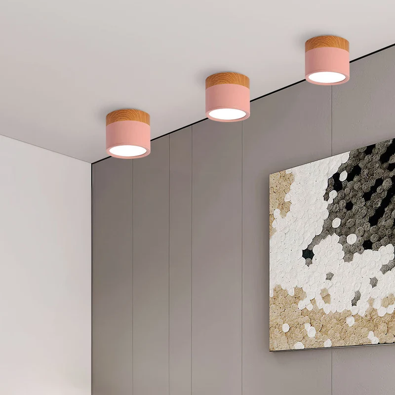 Modern Cylindrical LED Ceiling Flush Mount Lamp