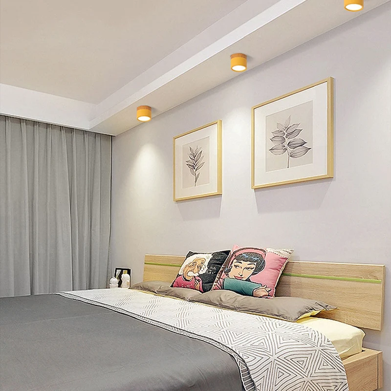 Modern Cylindrical LED Ceiling Flush Mount Lamp