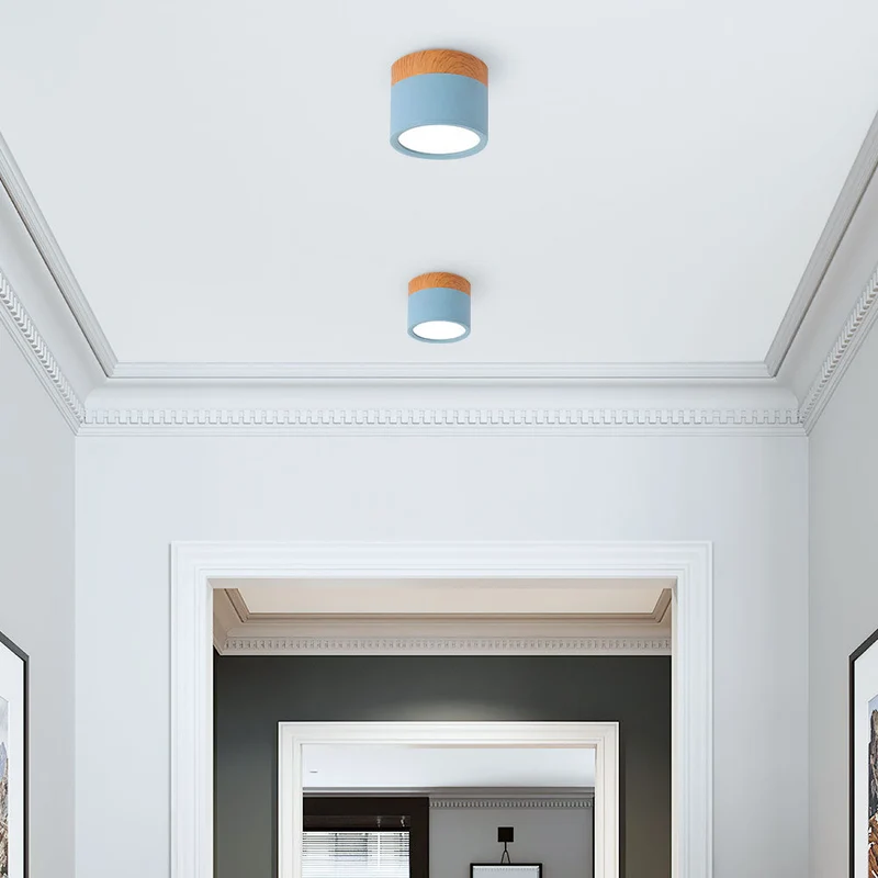 Modern Cylindrical LED Ceiling Flush Mount Lamp