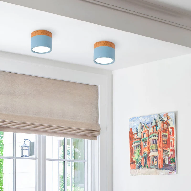 Modern Cylindrical LED Ceiling Flush Mount Lamp