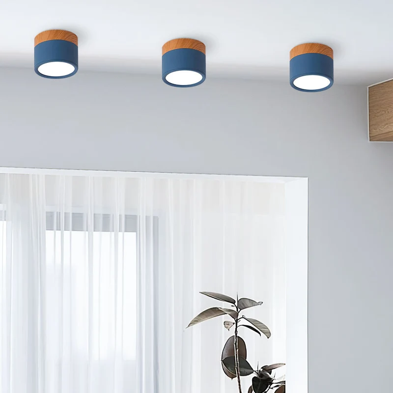 Modern Cylindrical LED Ceiling Flush Mount Lamp