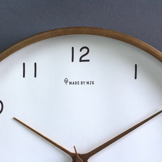 Natural Wood Wall Clock with Silent Mechanism