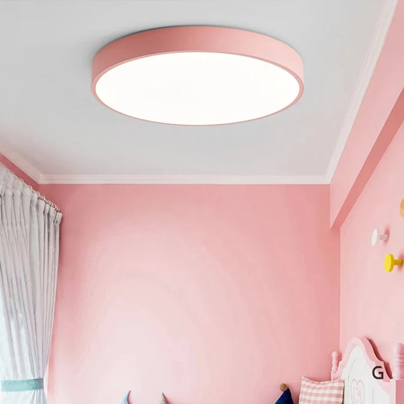 Modern Wooden LED Ceiling Flush Mount Lamp