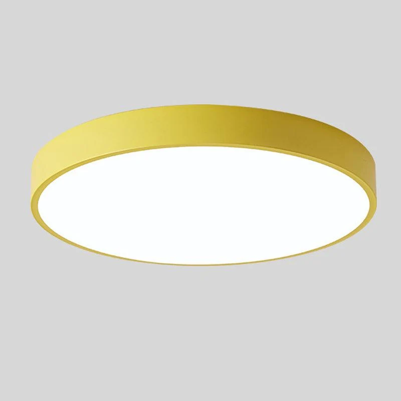 Modern Wooden LED Ceiling Flush Mount Lamp