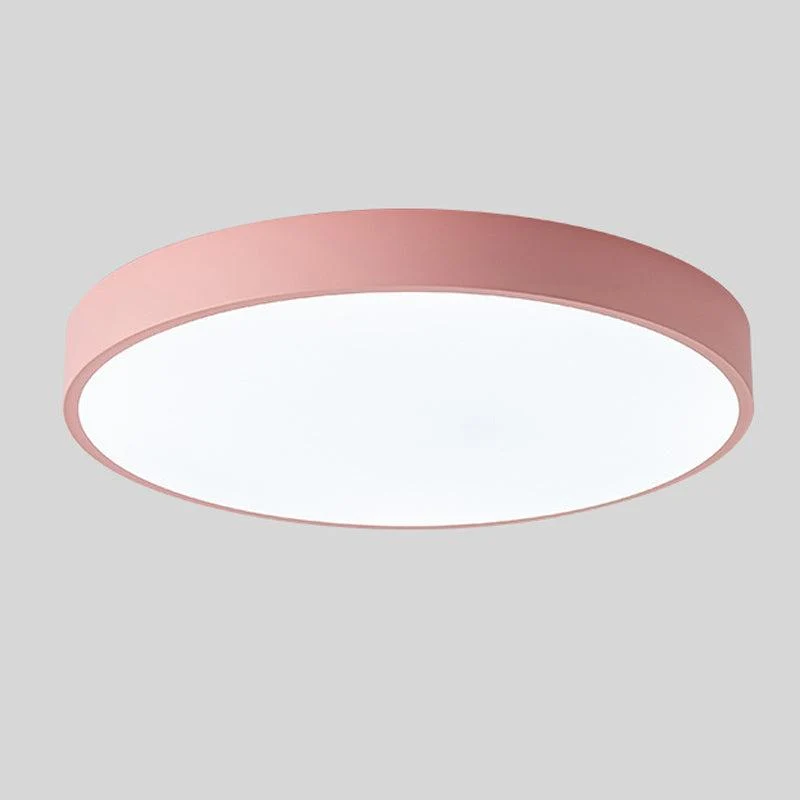 Modern Wooden LED Ceiling Flush Mount Lamp