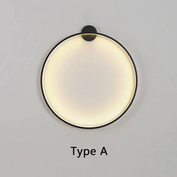 Modern Round Minimalist Style LED Wall Lamp
