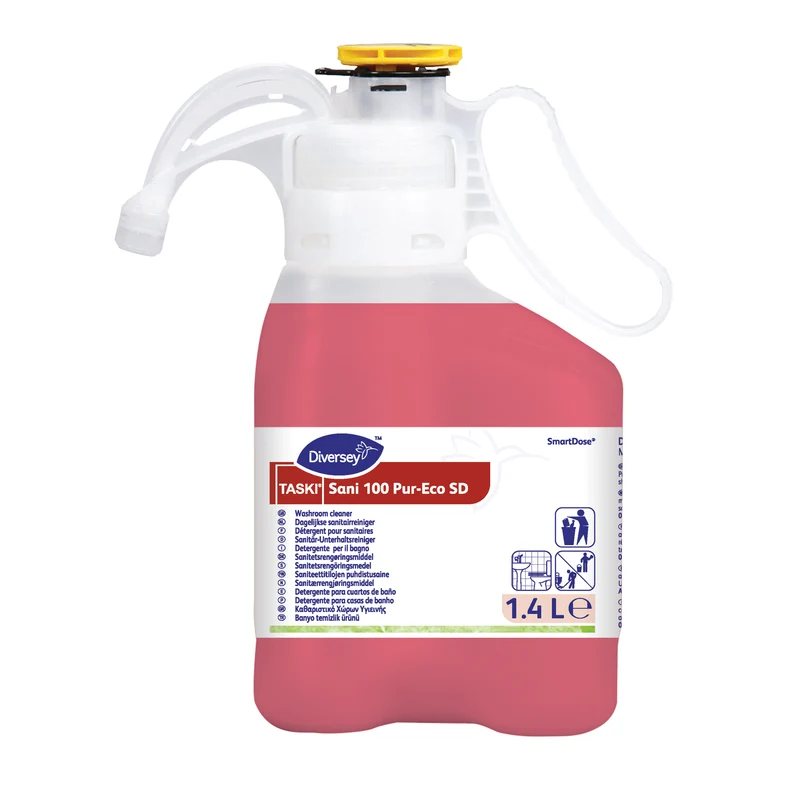 Detergente per il bagno in SmartDose Diversey TASKI Sani 100 Pur-Eco SD 1,4 litri DISPONIBILE IN 7 GIORNI LAVORATIVI