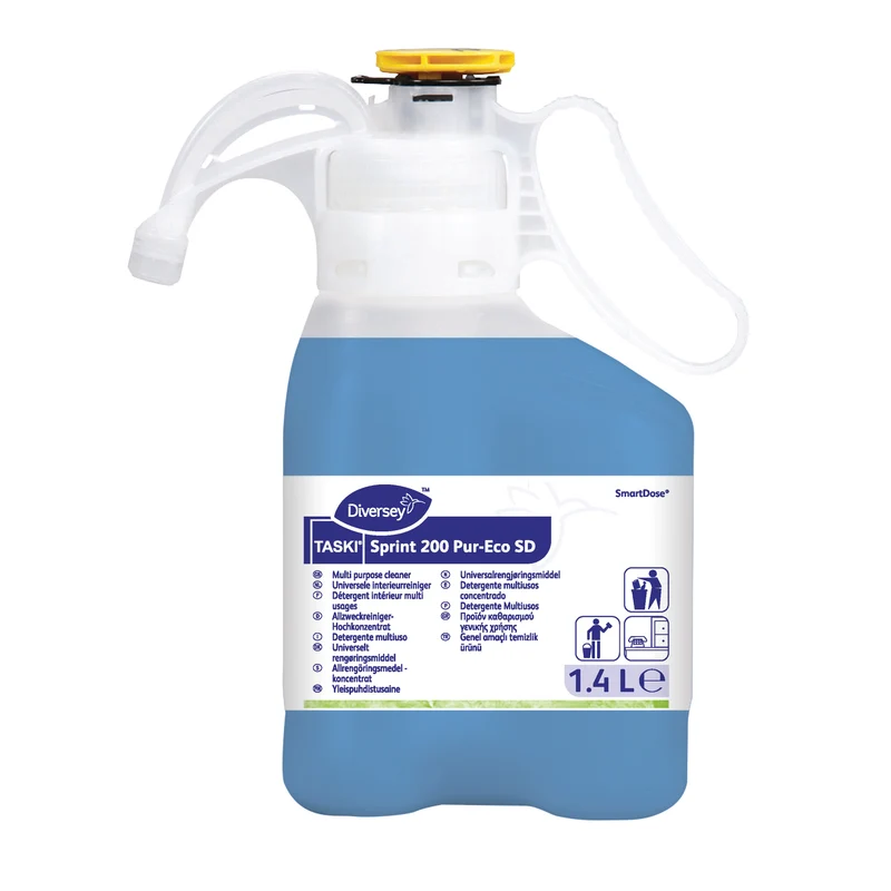 Detergente multiuso in SmartDose Diversey TASKI Sprint 200 Pur-Eco SD 1,4 litri DISPONIBILE IN 7 GIORNI LAVORATIVI