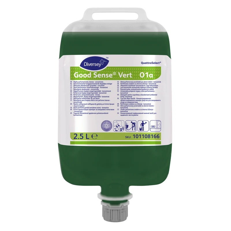 Detergente deodorante in QuattroSelect Diversey Good Sense Vert QS 2,5 litri DISPONIBILE IN 7 GIORNI LAVORATIVI