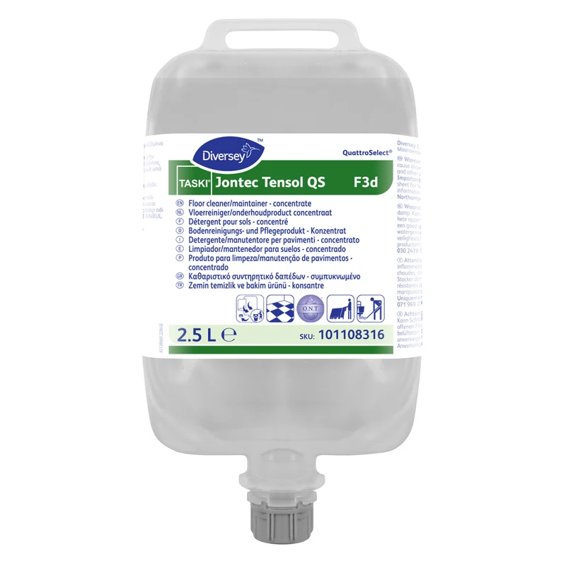 Detergente manutentore per pavimenti in QuattroSelect Diversey TASKI Jontec Tensol QS F3d 2,5 litri DISPONIBILE IN 7 GIORNI LAVORATIVI