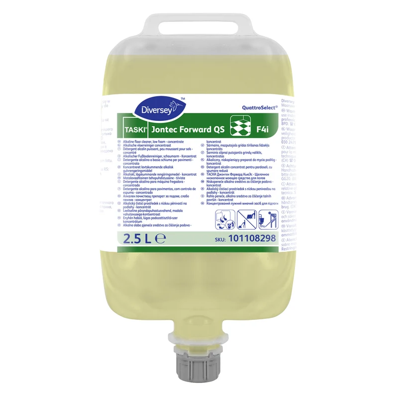 Detergente alcalino per pavimenti in QuattroSelect Diversey TASKI Jontec Forward QS F4i 2,5 litri DISPONIBILE IN 7 GIORNI LAVORATIVI