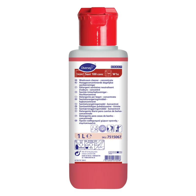 Detergente per il bagno Diversey TASKI Sani 100 conc 6x1 litro DISPONIBILE IN 7 GIORNI LAVORATIVI