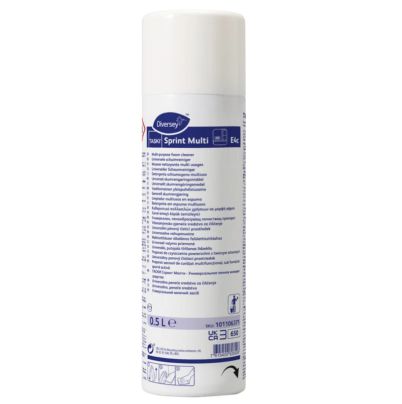 Detergente multiuso in schiuma Diversey TASKI Sprint Multi 500 ml DISPONIBILE IN 7 GIORNI LAVORATIVI
