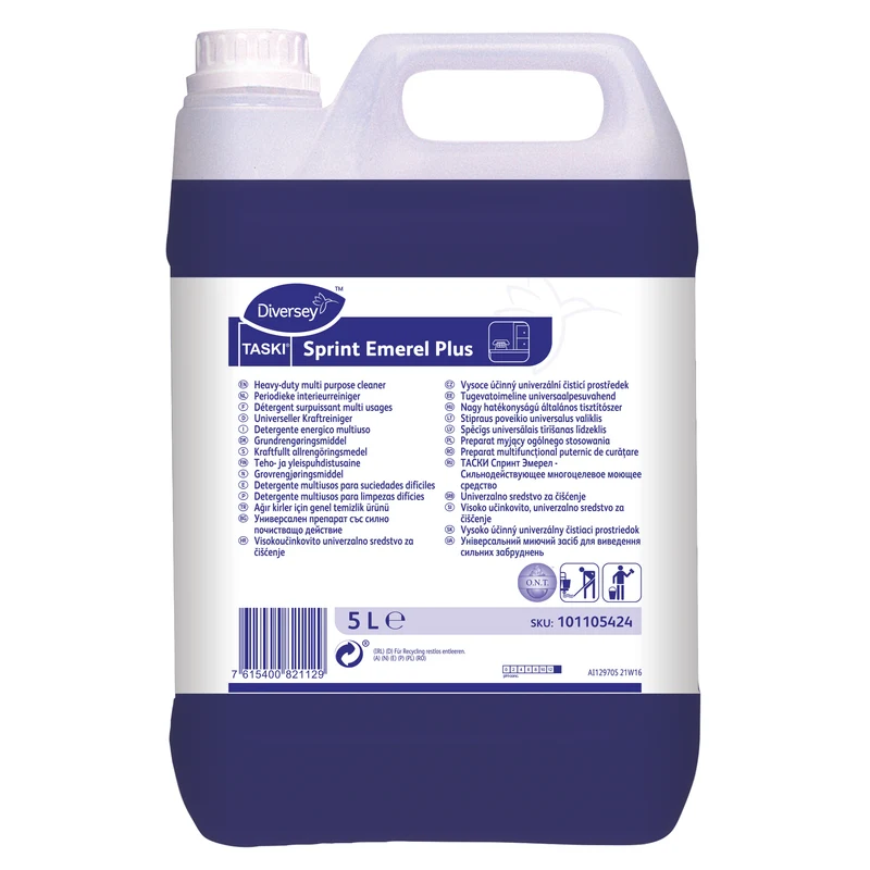 Detergente energico multiuso Diversey TASKI Sprint Emerel Plus 2x5 litri DISPONIBILE IN 7 GIORNI LAVORATIVI